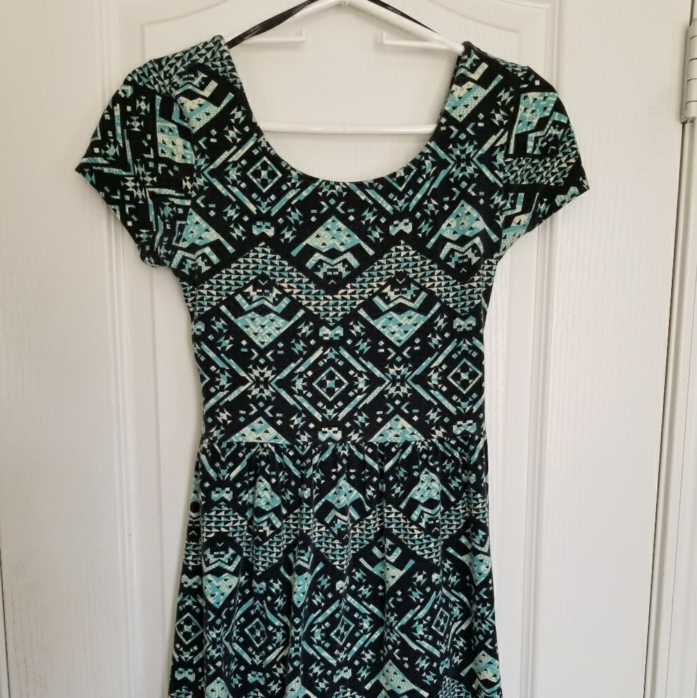 Black and Teal dress
